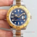 Swiss Copy Rolex Yacht-master 2836 Watch 2-Tone Blue Face_th.jpg